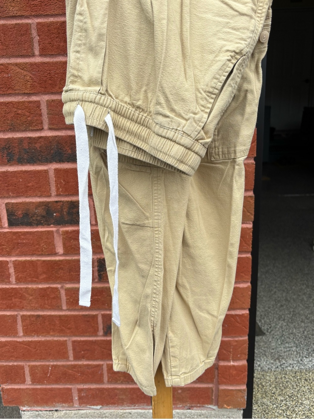 Simons Khaki Drawstring Utility Joggers